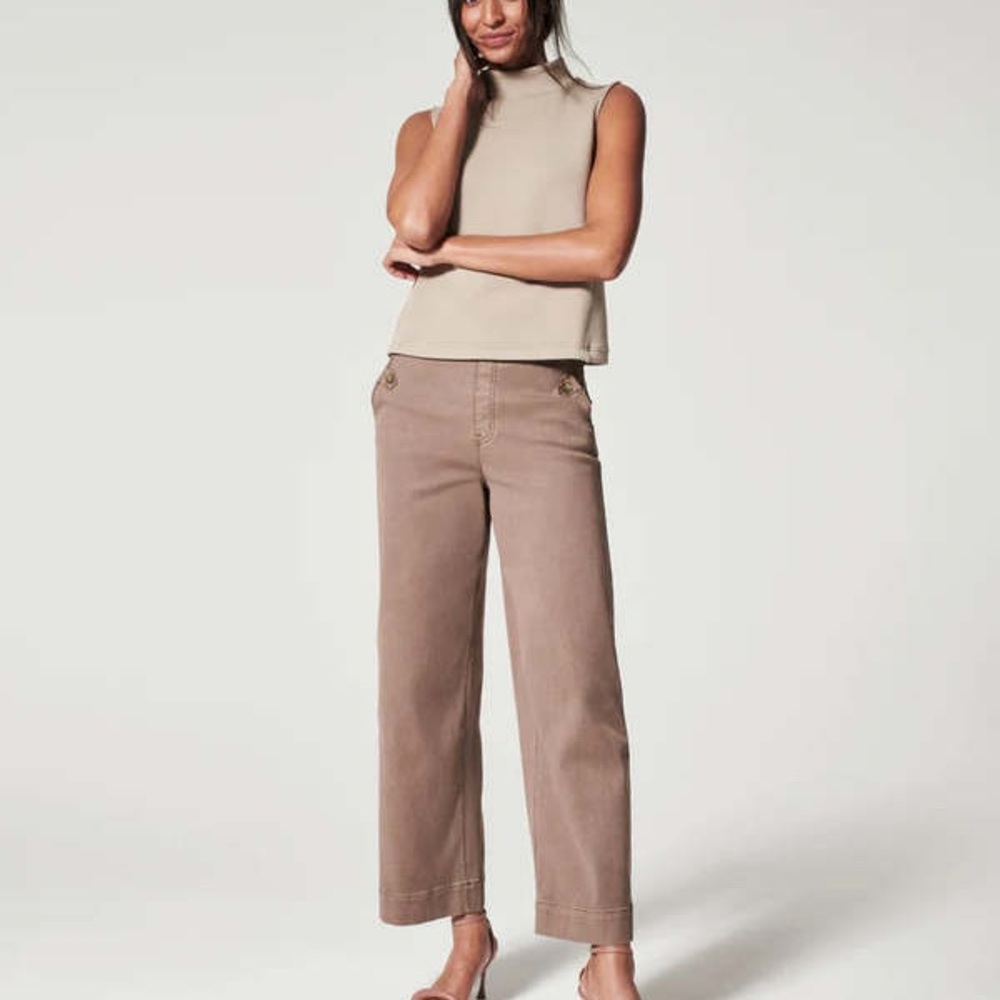 Spanx Twill Wide Leg Trouser